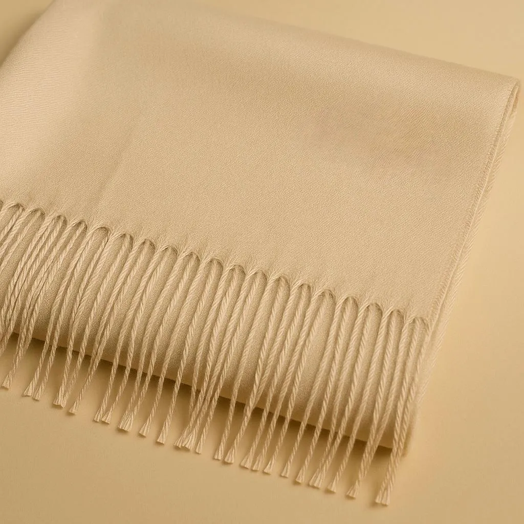 The Alpine Oat Solid Scarf - Image 2