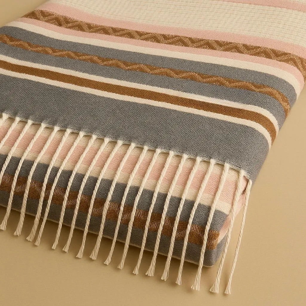 The Blush Canyon Striped Scarf - Image 2