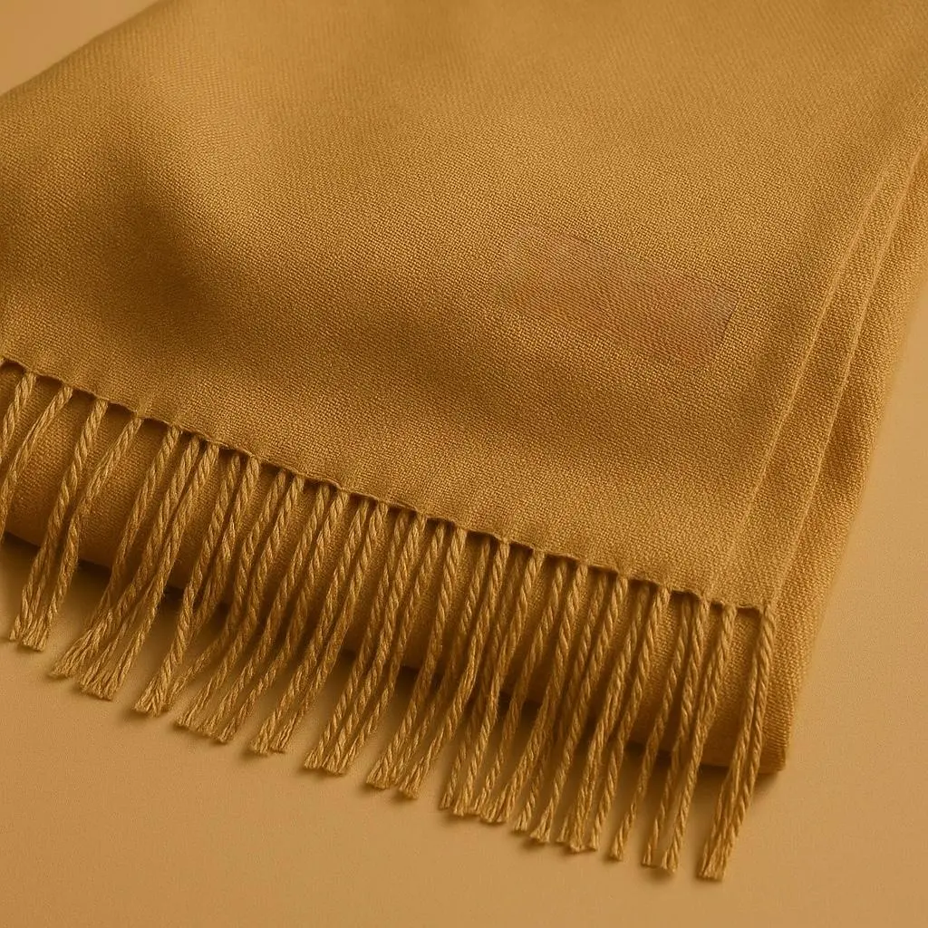 The Classic Camel Solid Scarf - Image 3