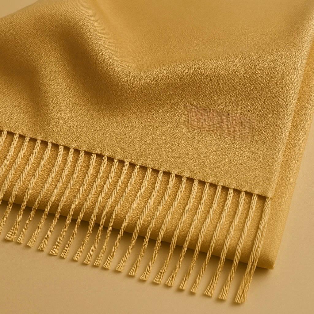 The Golden Sienna Solid Scarf - Image 2
