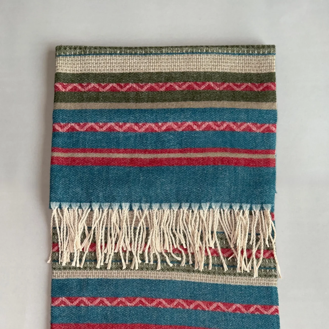 The Highland Ember Striped Scarf - Image 2
