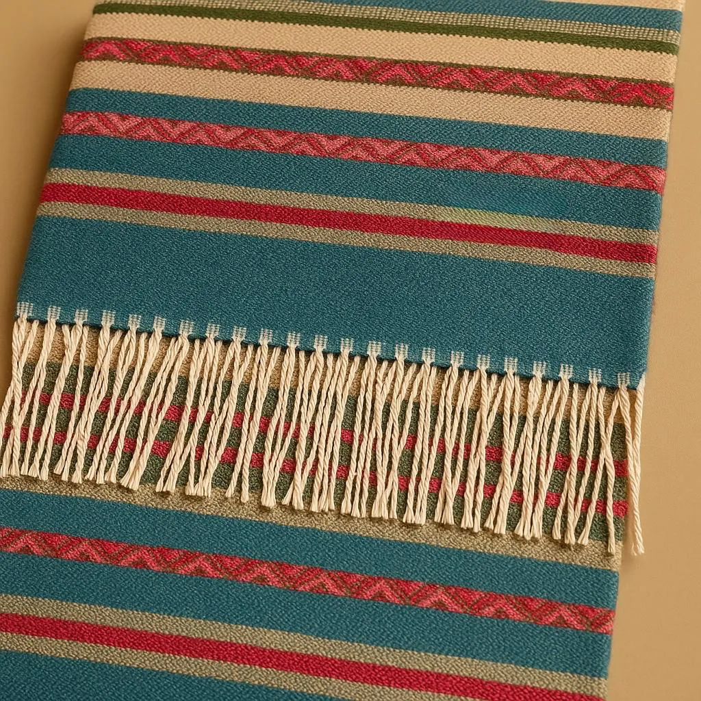 The Nordic Tides Striped Scarf - Image 2