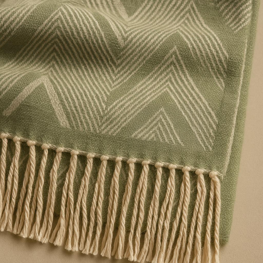 The Olive Ridge Chevron Scarf - Image 2