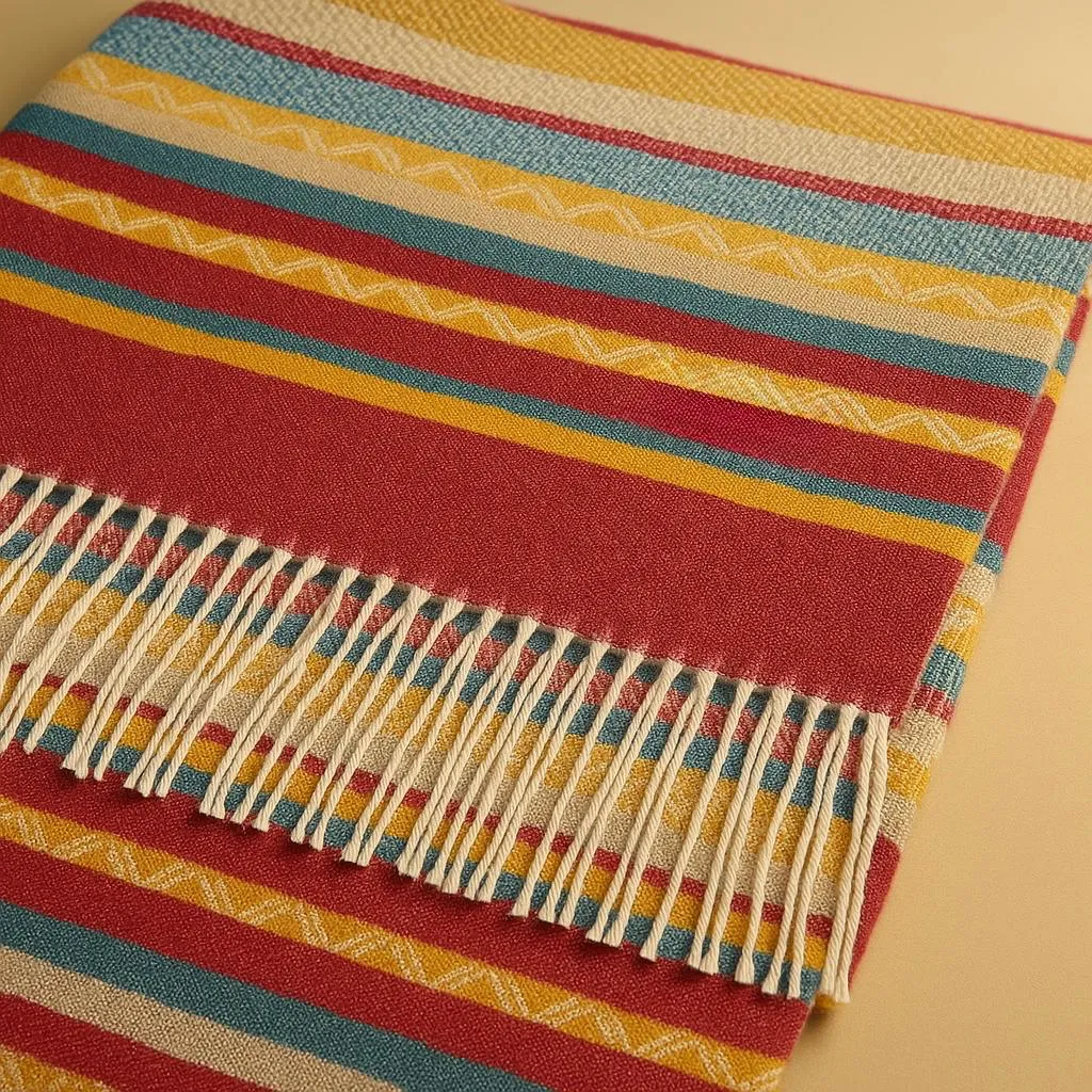 The Sunset Horizon Striped Scarf - Image 2
